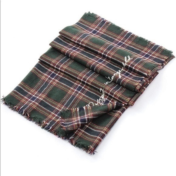 Plaid Oversized Chunky Soft Blanket Scarf - Picture 3 of 9